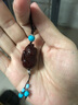工匠一族紅木小豬汽車(chē)鑰匙扣掛件創(chuàng  )意男女情侶飾品手機鏈屬豬生日禮物禮品 血檀松石金錢(qián)豬紐扣款 曬單實(shí)拍圖