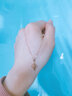 樂韻18k金四葉草項(xiàng)鏈女a(chǎn)u750瑪瑙玫瑰金彩金肖邦鏈七夕情人節(jié)禮物 13mm（雙面黑瑪瑙款） 曬單實(shí)拍圖