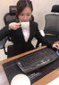 豪耀小西裝女外職業(yè)裝女裝套裝秋冬季面試正裝大學(xué)生工作服春裝女上衣 黑色西裝 L 碼（適合體重100-110） 曬單實(shí)拍圖