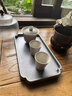 一紀（KAZUNORI）手工鋁制干泡茶盤家用茶具托盤長方形小茶臺托盤紫砂壺托盤收納盤 鋁制高級灰干泡茶盤 曬單實拍圖