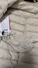 鴨鴨（YAYA）佟麗婭同款輕薄羽絨服女短款秋冬羽絨內膽輕型薄款保暖外套GF 米白色【女款】 L 165 曬單實(shí)拍圖