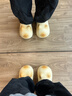chikoku可愛(ài)小貓爪防水棉拖鞋女冬季加絨保暖情侶居家厚底棉拖鞋男 小氖黃【貓咪】棉拖 38-39 【適合38-39碼】 曬單實(shí)拍圖