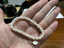 中國黃金（CHINA GOLD）淡水珍珠手鏈女足金一貝子手串七夕情人節(jié)禮物送女友老婆生日實用 【真鉆】足金珍珠手鏈 曬單實拍圖