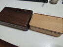梵瀚日式木質(zhì)便攜首飾盒簡(jiǎn)約隨身小巧飾品收納盒新婚訂婚禮物 絨格首飾盒 全櫸木實(shí)木 曬單實(shí)拍圖