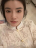 AEMAPE復古新中式蕾絲襯衫女夏2025新款法式氣質(zhì)國風百搭顯瘦打底衫上衣 米白色 L (105-115斤拍) 曬單實拍圖