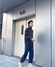 帛米圖（BOMITU）高領(lǐng)毛衣男秋冬保暖針織衫男士韓版修身休閑毛線衣男裝上衣服長(zhǎng)袖 黑色 L 曬單實(shí)拍圖