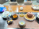 原也中式陶瓷壺承托盤(pán)仿古彩青花祥獅圓形功夫茶具茶道配件茶點(diǎn)碟茶承 古彩獅子滾繡球壺承 單個(gè) 曬單實(shí)拍圖