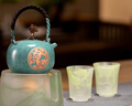 朱炳仁銅沒煩惱放輕松沒壓梨茶禮套裝 紫銅壺銅茶盤銅壺養(yǎng)生茶壺茶具 放輕松 曬單實拍圖