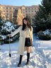 歐貝汐皮褲女短褲2025新款秋冬季外穿高腰小個子黑色女士冬天搭配靴子褲 黑色 L 曬單實拍圖