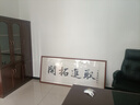 佳得雅天道酬勤字畫(huà)辦公室掛畫(huà)書(shū)法客廳裝飾畫(huà)名家手寫(xiě)真跡茶室帶框牌匾 天道酬勤 88*208cm宣紙+紅褐框+大師手寫(xiě) 曬單實(shí)拍圖