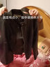啄木鳥(niǎo) 皮衣女短款外套小立領(lǐng)韓版修身黑色2025春秋新款時(shí)尚機 不加棉 黑色【版型偏小】 2XL 曬單實(shí)拍圖