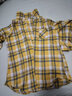 恒源祥純棉格子襯衫女裝新款春夏大尺碼休閑中長(cháng)款襯衣服長(cháng)袖上衣外套女 黃色格紋 3XL 建議140-160斤 曬單實(shí)拍圖