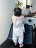 班喜迪嬰兒衣服秋冬女寶寶連體衣公主洋氣外出服嬰幼兒薄絨連帽哈衣春秋 米色 90cm 曬單實(shí)拍圖