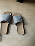 回力四季亞麻拖鞋男防滑夏季條紋家居室內春秋吸汗透氣舒適情侶涼拖女 咖啡色 44-45 【適合43-44碼的腳穿】 曬單實(shí)拍圖