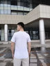 帛米圖（BOMITU）冰絲短袖t恤男夏季寬松男裝休閑百搭圓領(lǐng)體恤衫韓版潮流衣服男子 白色【單件】 L建議105-120斤 曬單實(shí)拍圖