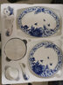煜乾碗碟套裝餐具家用景德鎮(zhèn)青花瓷碗盤(pán)子組合中式釉中彩碗筷陶瓷骨瓷 蝴蝶蘭56頭配品鍋 曬單實(shí)拍圖