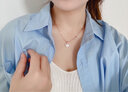 紀(jì)梵哲輕奢三生有杏項鏈女時尚首飾七夕情人節(jié)紀(jì)念日生日禮物送女友 玫瑰金色 三生有杏項鏈 曬單實拍圖
