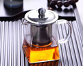 HITOMI 耐高溫玻璃茶壺不銹鋼過濾泡茶壺泡茶器耐熱玻璃功夫茶具套裝 四方壺大號750ML（送2小杯） 曬單實拍圖