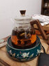 鑫璟仁煮茶器玻璃帶內(nèi)膽普洱陳皮電陶爐煮茶壺茶具家用加厚胡桃側(cè)把茶壺 七星側(cè)把壺-單壺 曬單實拍圖
