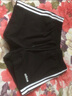 adidas休閑修身舒適三條紋修身短褲女裝阿迪達斯官方輕運動(dòng) 黑/白   S 曬單實(shí)拍圖