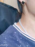 妙靈閣四葉草耳釘女玫瑰金貝母紅玉簡(jiǎn)約氣質(zhì)個(gè)性耳飾七夕情人節禮物送禮 【1.5cm】耳環(huán)玫瑰金黑瑪瑙 曬單實(shí)拍圖