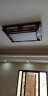 黄老头 新中式实木客厅吸顶灯具复古中国风书房卧室餐厅led广东中山禅意 金碧辉煌55*55厘米60瓦三色 实拍图