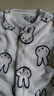 熱帶羊嬰兒衣服秋冬裝加厚哈衣0-3個月寶寶珊瑚爬服法蘭絨保暖連體睡衣 【珊瑚絨】長袖白兔 90cm 曬單實拍圖