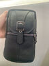 途尊 新款穿皮帶多功能手機包男腰包工地干活掛包單肩斜跨豎 黑色 大號（18厘米）7.3英寸手機 曬單實(shí)拍圖