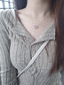 半粒魔法蘋(píng)果項鏈女925銀跳動(dòng)的心吊墜簡(jiǎn)約鎖骨鏈生日禮物送女友 魔法蘋(píng)果項鏈（禮盒款+證書(shū)） 曬單實(shí)拍圖