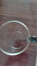 美斯尼 玻璃杯啤酒杯玻璃水杯家用辦公茶杯加厚耐熱玻璃杯子酒杯奶茶杯果汁杯牛奶杯帶把手大容量玻璃杯 裝 6只 曬單實(shí)拍圖