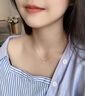 MITHAOL【明星同款】鼻屎鉆項(xiàng)鏈女一克拉莫桑鉆泡泡鎖骨鏈生日禮物送女友 玫瑰金泡泡項(xiàng)鏈【附近倉次日達(dá)】 情人節(jié)紀(jì)念日生日禮物送女友 曬單實(shí)拍圖