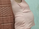 戴米安孕婦哺乳秋衣上衣純棉產(chǎn)后全棉喂奶加厚保暖內衣棉毛衫月子服秋冬 （山茶粉）純棉 XL【建議體重120-140斤】 曬單實(shí)拍圖