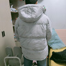 阿雷沃服飾潮牌90絨羽絨男外套男寬松冬季高品質(zhì)連帽羽絨服男學(xué)生羽絨服 宇航員灰 XL 曬單實拍圖
