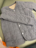 SKONWAT兒童內(nèi)膽棉衣男童女童內(nèi)穿棉服中大童校服神器寶寶蠶絲保暖小棉襖 淺灰 170 適合150-160cm 曬單實拍圖