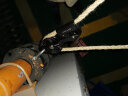 欣达（xinda）提拉滑轮倍力成套系统吊装滑轮组重物吊运上升器提拉器重物提升器 黑色3:1省力系统套装+20米速降绳 实拍图