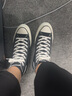 匡威（Converse）秋冬季鞋女鞋1970sAllStar情侶鞋三星標休閑鞋板鞋帆布鞋162050C 162050C 1970S黑色高幫/主推款 40 曬單實(shí)拍圖