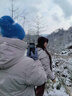 東北漠河加厚400g鵝絨羽絨服短款男女士旅游防寒保暖情侶時(shí)尚外套 銀色-白鵝絨 男女同款 單件裝 M -充絨量300克 -建議90-110斤 曬單實(shí)拍圖