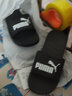 彪馬（PUMA）黑色沙灘運動(dòng)拖鞋男女情侶款新款夏季休閑涼鞋372279 黑色-白 01 37 曬單實(shí)拍圖