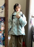 唐菓蜜羽絨棉服女冬季2024新款韓系時(shí)尚減齡學(xué)院風(fēng)學(xué)生面包服保暖棉衣女 薄荷綠 M 曬單實(shí)拍圖