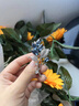卡瑪倫（KAMALUN）水晶胸針高檔女奢華西裝胸花徽章2025新款別針配飾送女友生日禮物 墨藍色+品牌禮盒 曬單實(shí)拍圖
