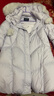 艾萊依（ERAL）羽絨服女士可脫卸毛領(lǐng)甜美羽絨服女連帽狐貍毛領(lǐng)長(cháng)款H版保暖外套 冰藍紫 S 155【建議80-110斤】 曬單實(shí)拍圖