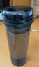 特百惠（Tupperware）晶彩男女學(xué)生運動(dòng)水杯帶濾隔茶水分離茶杯夏季塑料水杯子 酷炫黑（帶茶隔）400ml1個(gè) 曬單實(shí)拍圖