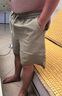 安初夏夏季新款泡泡紗短褲男士五分褲薄款速干運動褲寬松百搭休閑沙灘褲 K223泡泡紗短褲卡其色 XL 120-140斤左右 曬單實拍圖