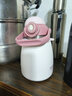 恩爾美（nRMEi）保溫杯大容量316不銹鋼材質(zhì)冬季保溫大肚杯高顏值男女學(xué)生水杯 【一杯雙飲】櫻花粉 1000ml 曬單實(shí)拍圖