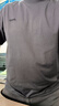 吉普（JEEP）時尚純棉短袖T恤男半袖服夏季新款體恤衫純色圓領(lǐng)百搭上衣打底衫 深灰短袖 3XL （建議155-165斤） 曬單實拍圖