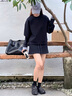 HOKA男女款秋冬戶外運(yùn)動(dòng)休閑舒緩鞋ORA PRIMO舒適復(fù)古 黑色/黑色 37 （圈口緊，建議拍大2碼） 曬單實(shí)拍圖
