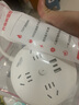 德力西電氣圓盤插座CD98H-Y系列學(xué)生宿舍圓盤創(chuàng)意插板\/插線板\/插排\/排插 圓盤3位五孔+2USB+type-c 3米 曬單實(shí)拍圖
