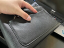 KINSTRDZ真皮手拿包男新款男士手包軟牛皮女神節手抓包韓版時(shí)尚信封包 黑色 曬單實(shí)拍圖