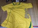 御踏運動(dòng)套裝男短袖夏季寬松乒乓球足球訓練服大碼羽毛球服透氣跑步服 黃色 L（160-170CM） 曬單實(shí)拍圖