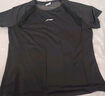 李寧（LI-NING）短袖女T恤運動(dòng)上衣健身瑜伽服透氣網(wǎng)紗短袖跑步上衣黑2XL/185 曬單實(shí)拍圖